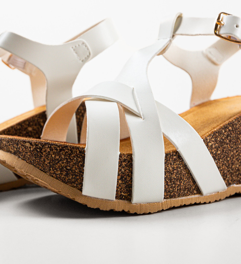 Platforme Chelsea Albe Elegante - Sandale Dama - imagine 8