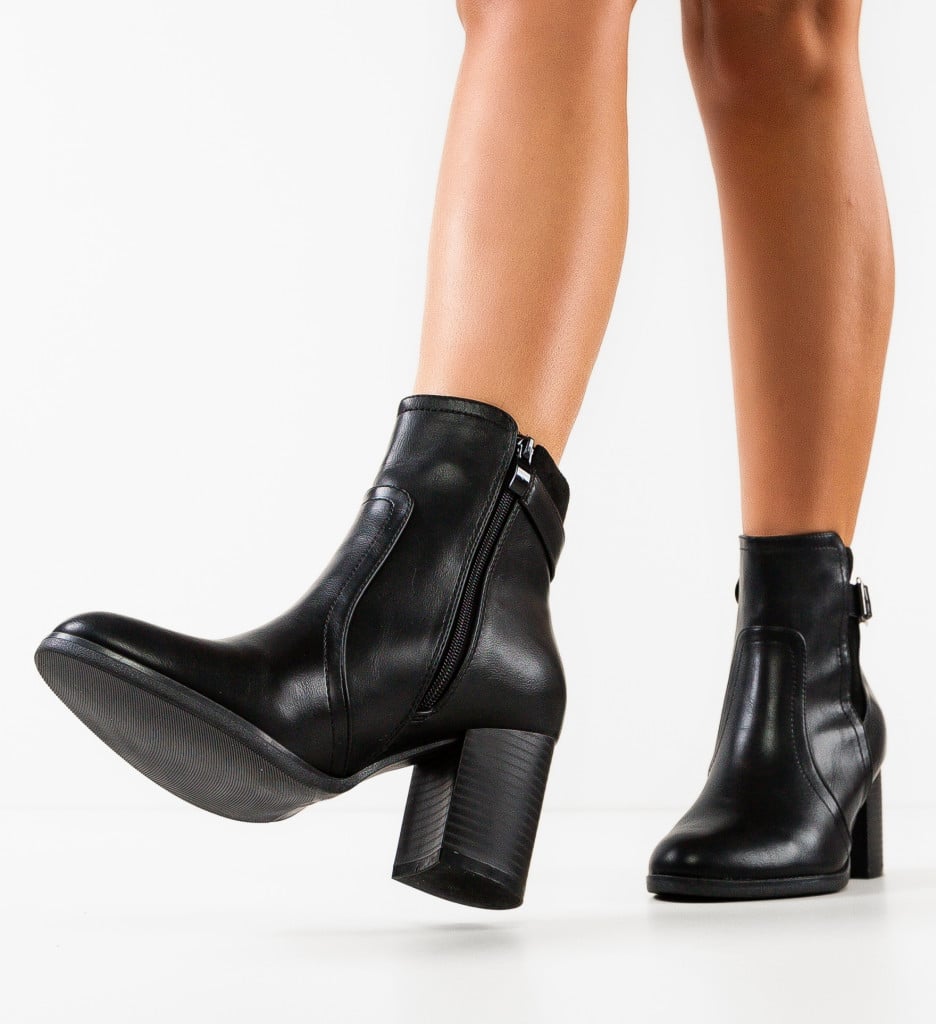 Botine Dafaz Negre - Eleganță și Confort - imagine 3