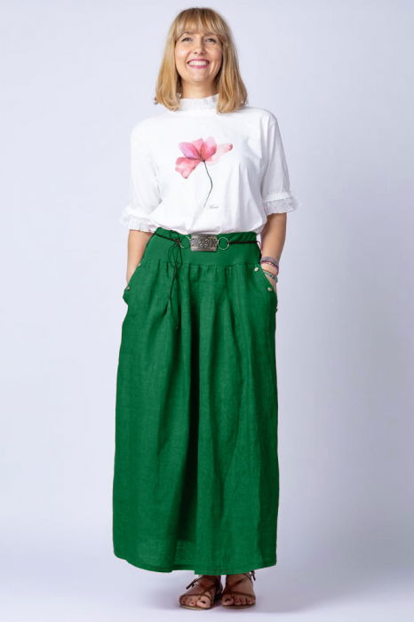 Fusta verde Shopika din in | Eleganță naturală