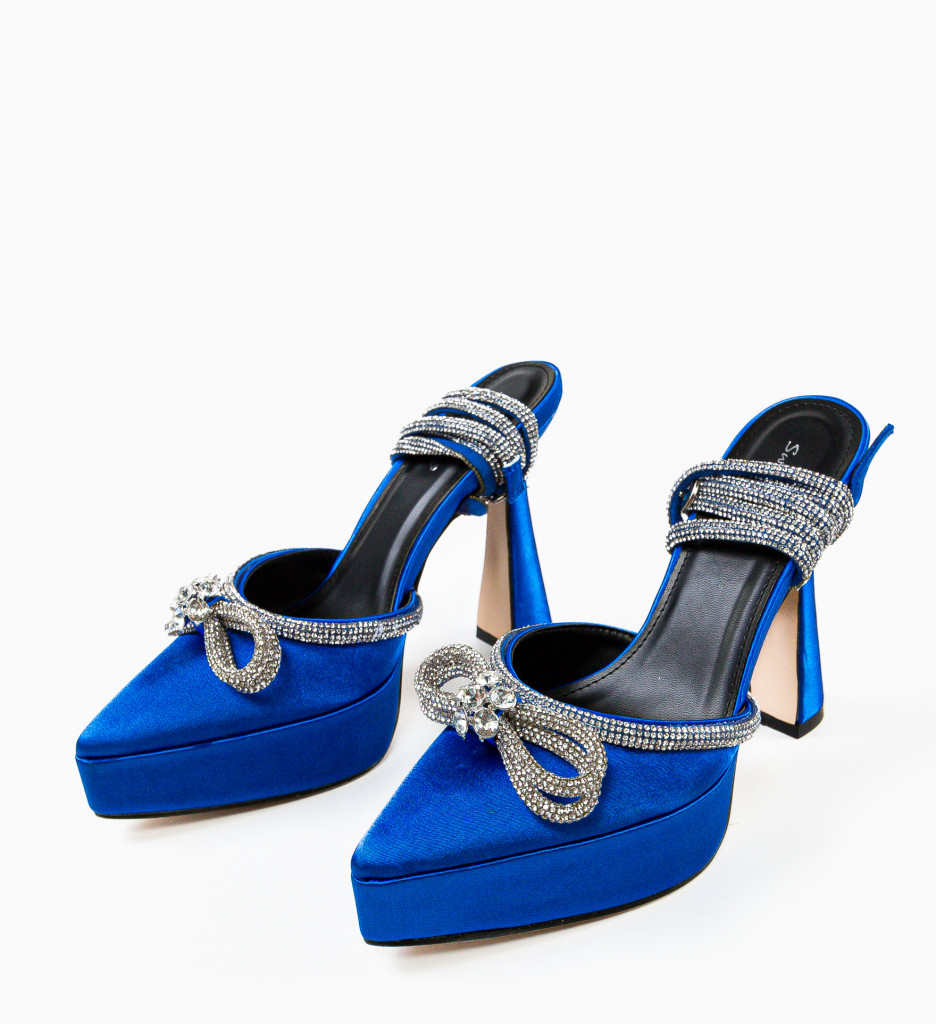 Pantofi Mariette Albastri | Eleganță Asigurată - imagine 5