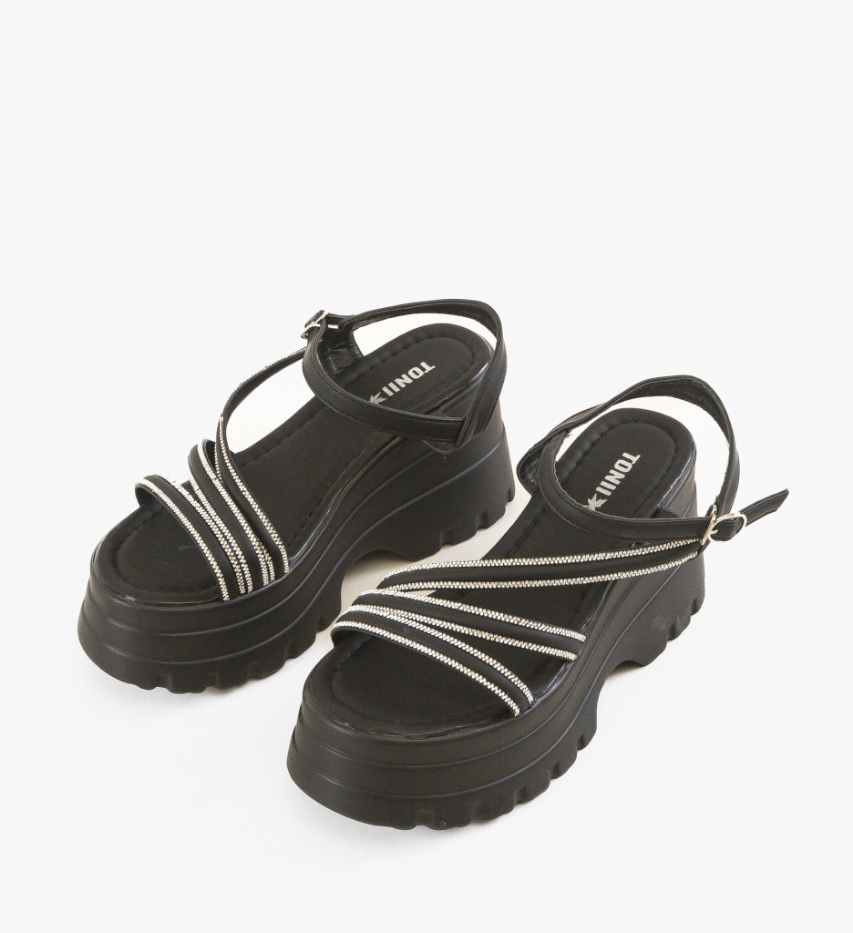 Sandale Platforme Grymyz Negre - Stil si Confort - imagine 4
