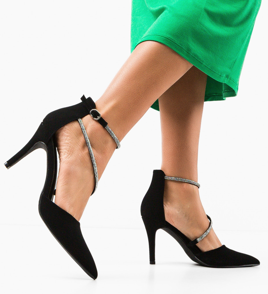 Pantofi cu Toc Beanna Negri - Eleganță și Stil - imagine 4