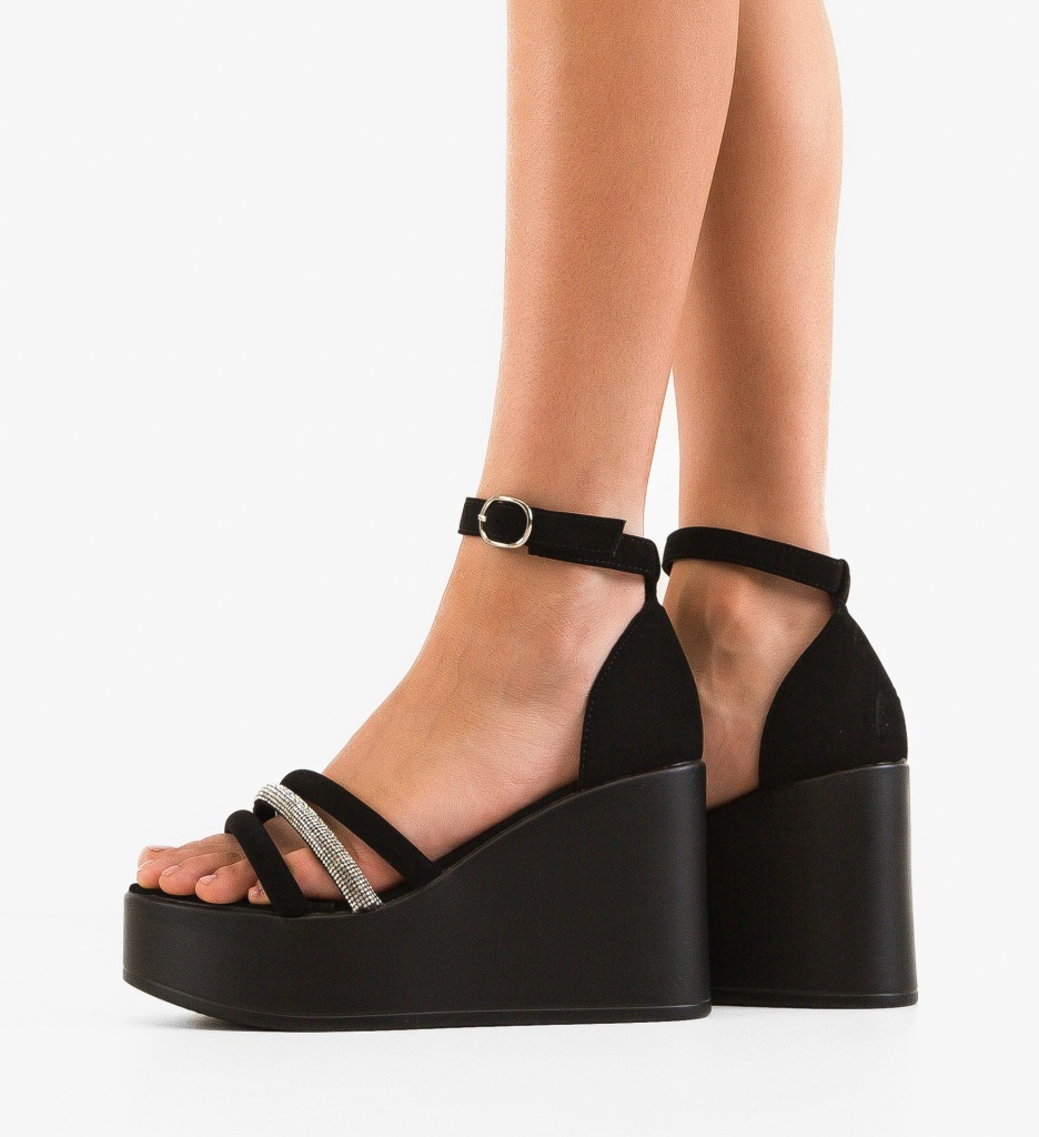 Platforme Dama Norega Negre - Eleganță și Confort - imagine 2