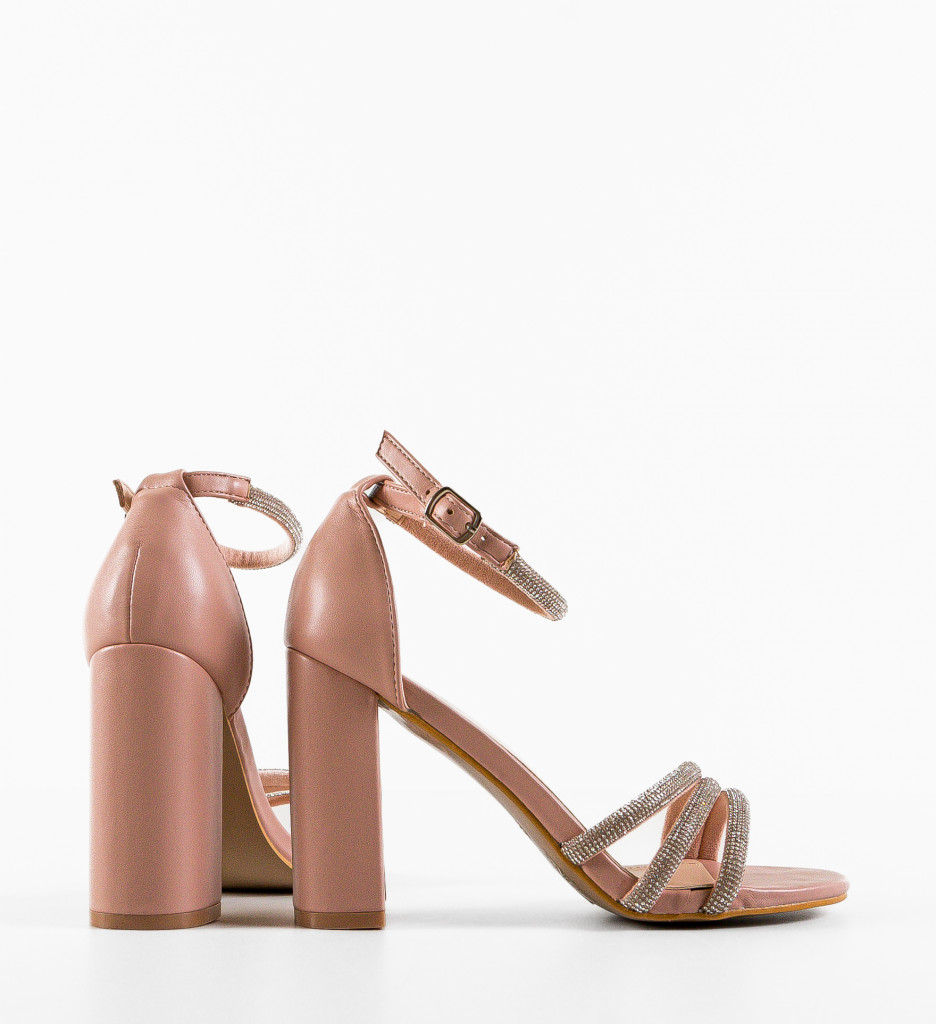 Sandale Toc Awotwi Roz - Eleganță Feminină - imagine 5