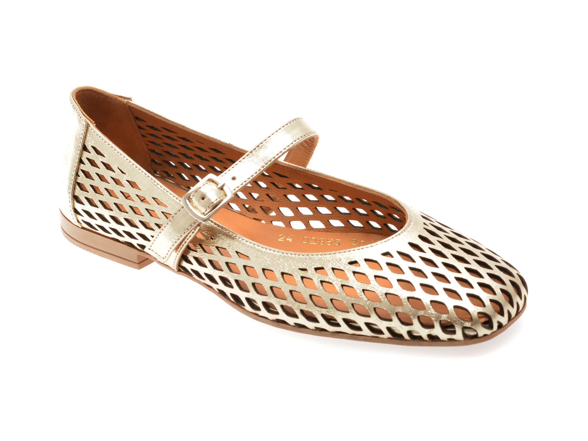 Balerini EPICA Auriu din Piele Naturală