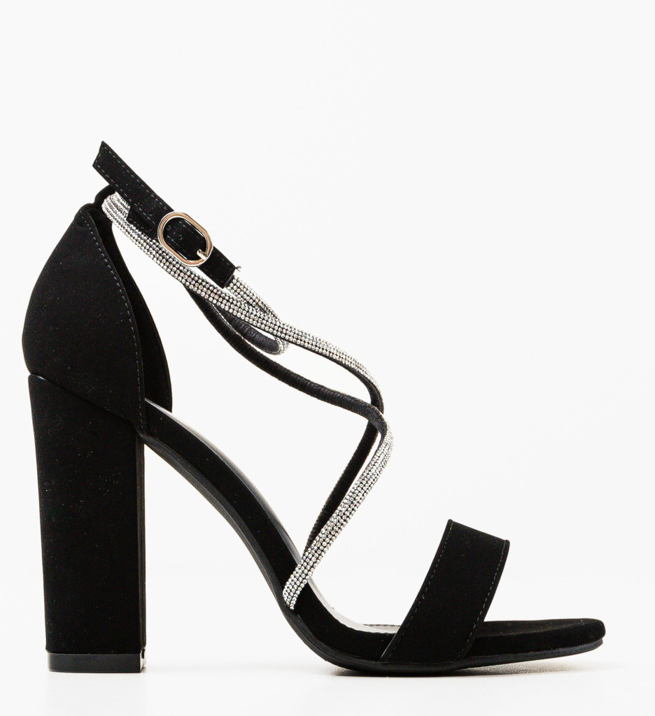 Sandale cu toc Asa Negre - Eleganță și Stil - imagine 4