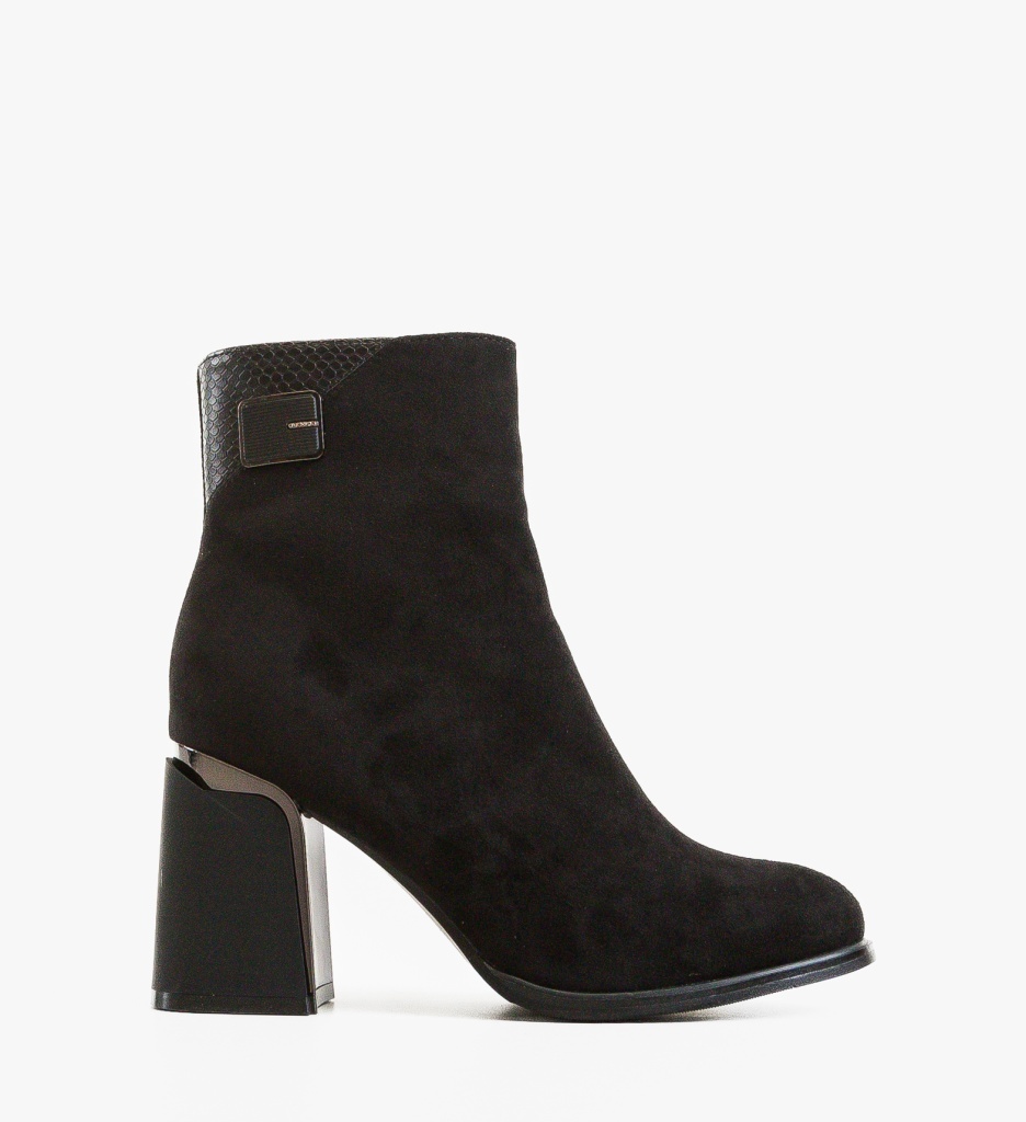 Botine Dama Nyz Negre - Eleganță și Confort