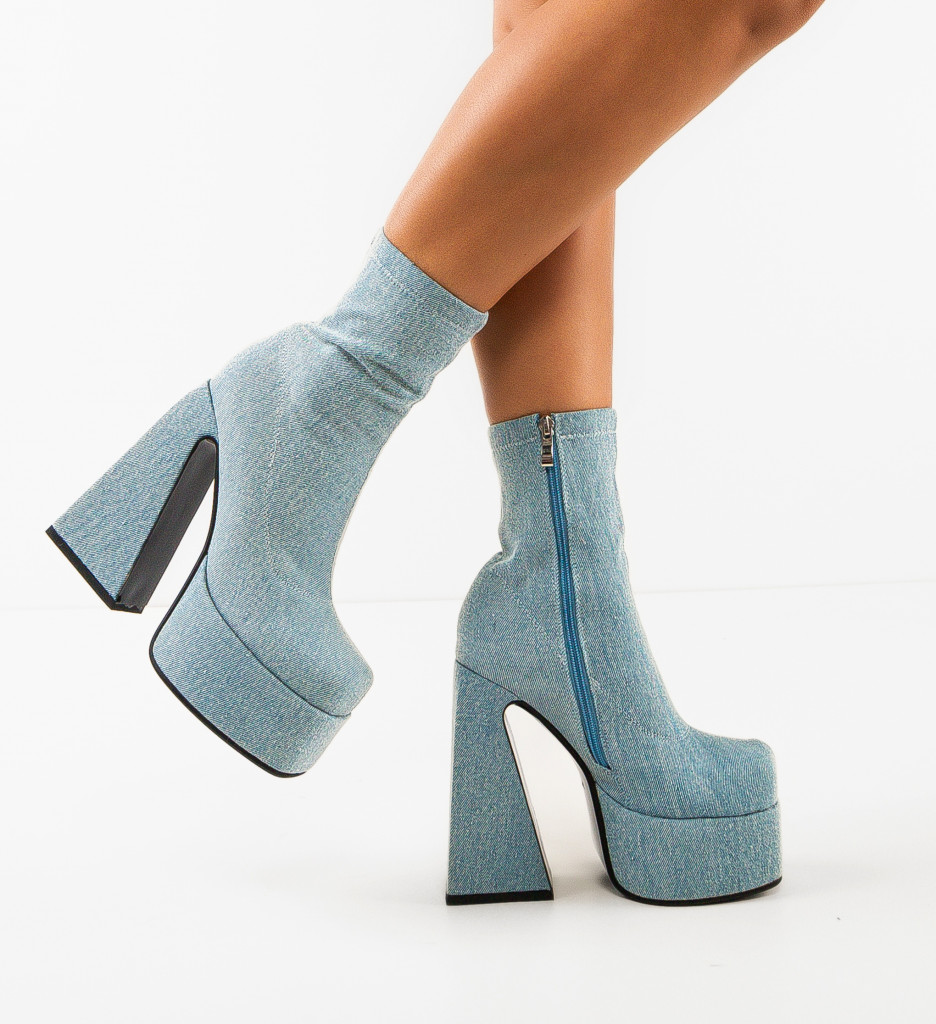Botine Huron Albastre - Stil și Confort - imagine 2