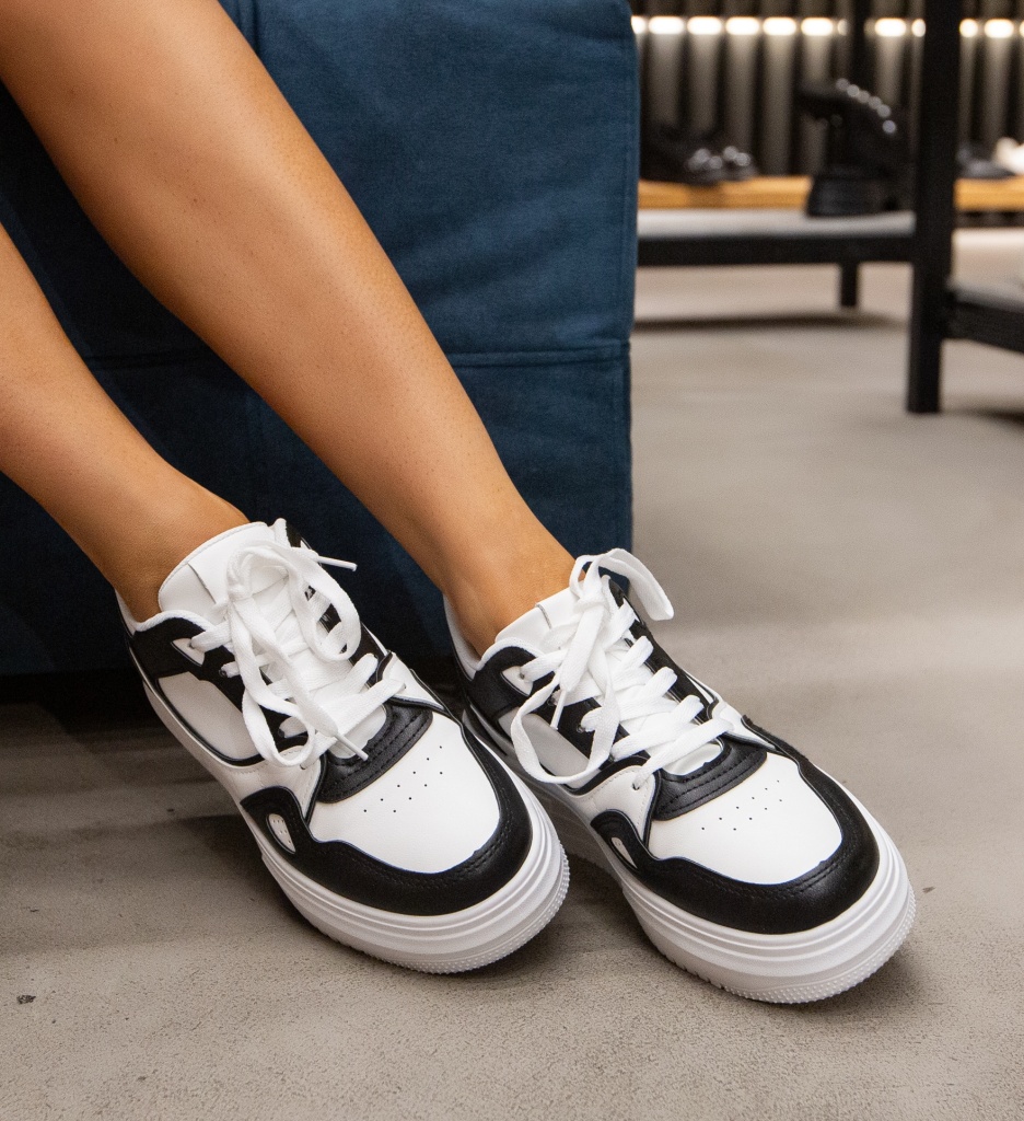 Sneakers Dama Guiyi Negri - Confort și Stil - imagine 2