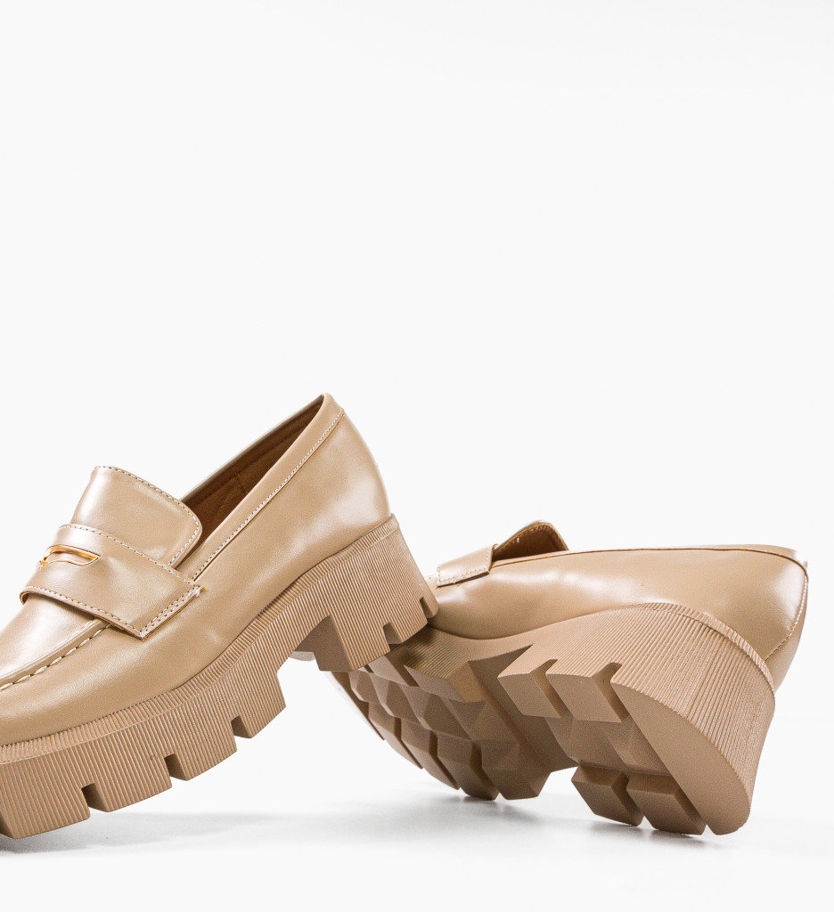 Pantofi Casual House Bej - Confort & Stil - imagine 7