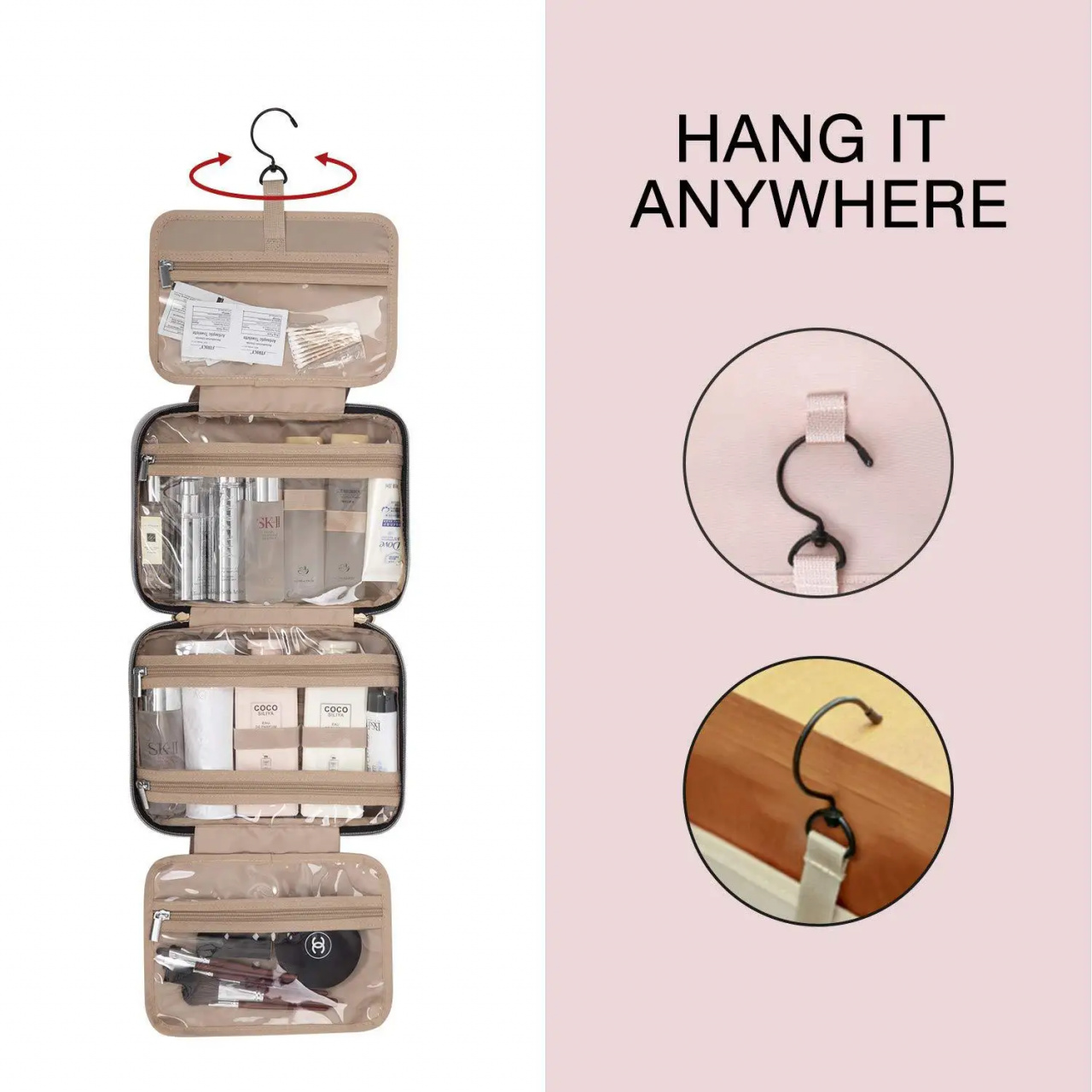 Geanta Cosmetice Delis Paloma GT3006 Roz - imagine 4
