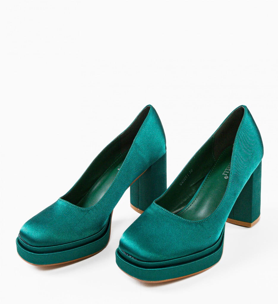 Pantofi Toc Eleganți Verde - Stil și Confort - imagine 9