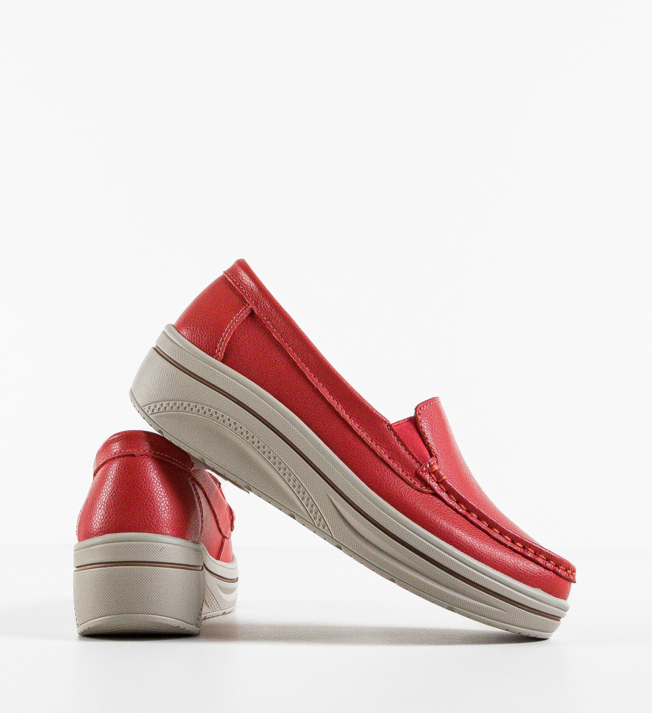 Pantofi Casual Brienne Rosii - Confort și Stil - imagine 6