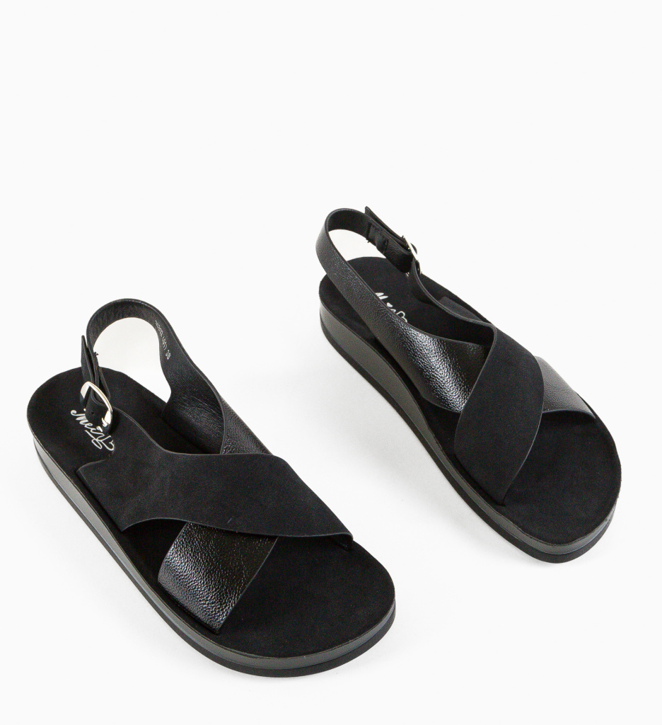 Sandale Basel Negre | Eleganță și Stil - imagine 6