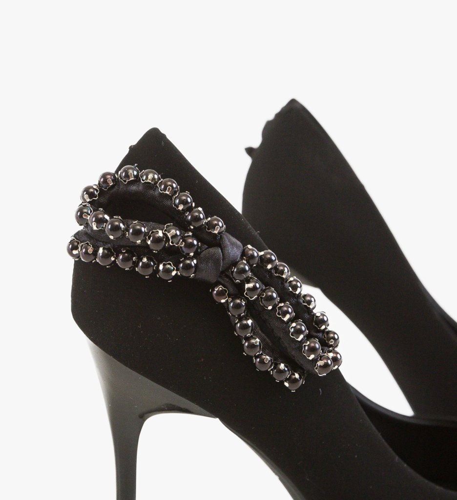 Pantofi Toobe Negri Eleganți cu Toc - imagine 3