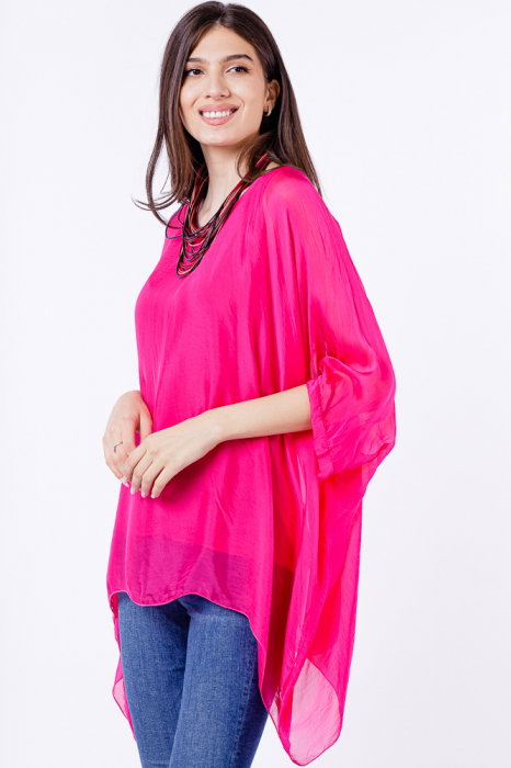 Bluza Matase & Vascoza Shopika | Eleganta Fucsia