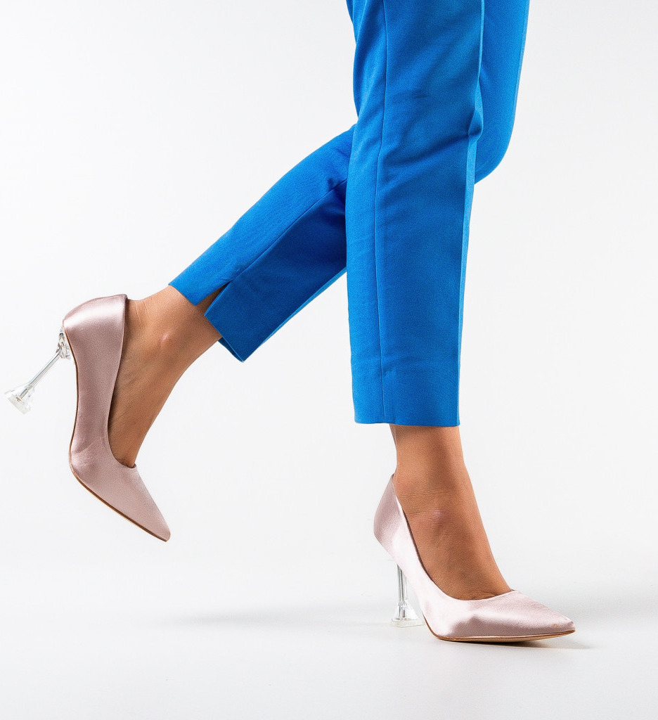 Pantofi Dama cu Toc Eleganți Luso Bej - imagine 2