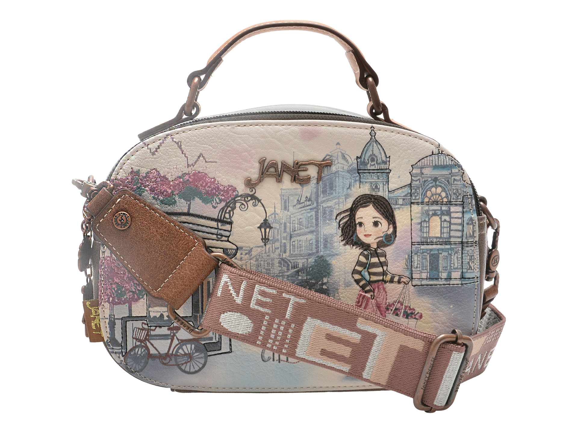 Geanta JANET DENESE Multicolor Piele Ecologica
