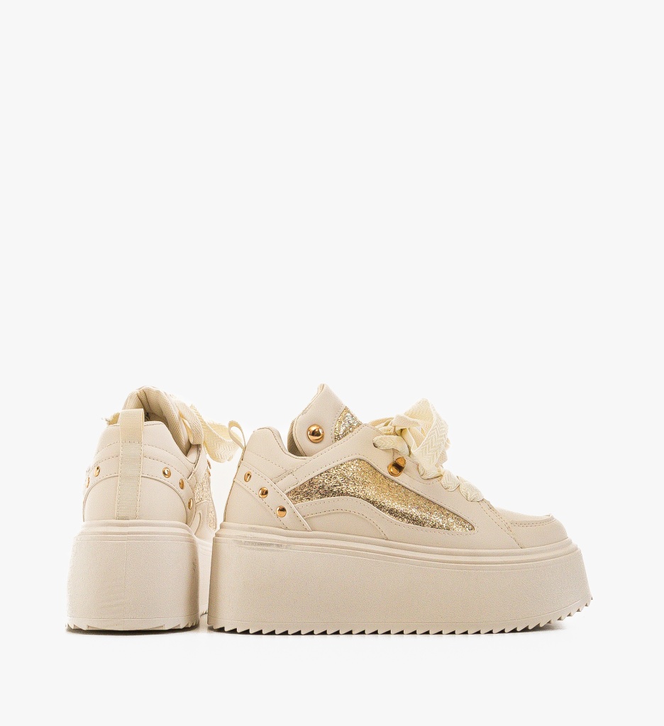 Sneakers Dama Adetoku Bej | Confort si Stil Urban - imagine 5