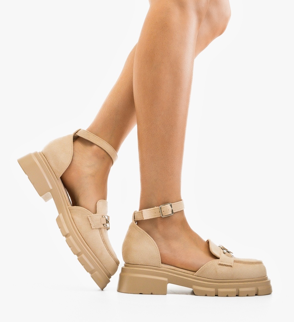 Pantofi Casual Juliet Bej Eleganți