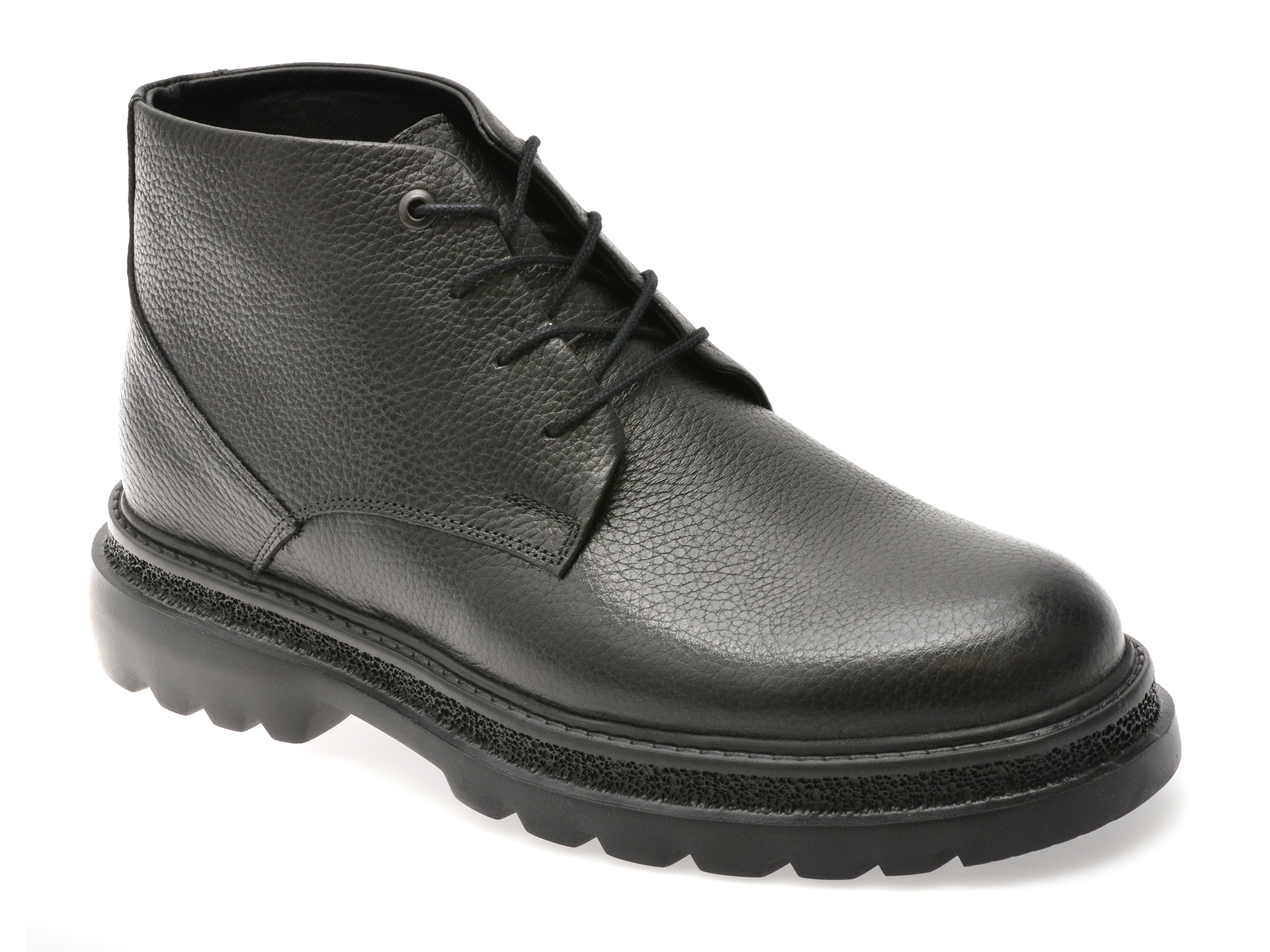 Ghete GRYXX negre din piele naturala
