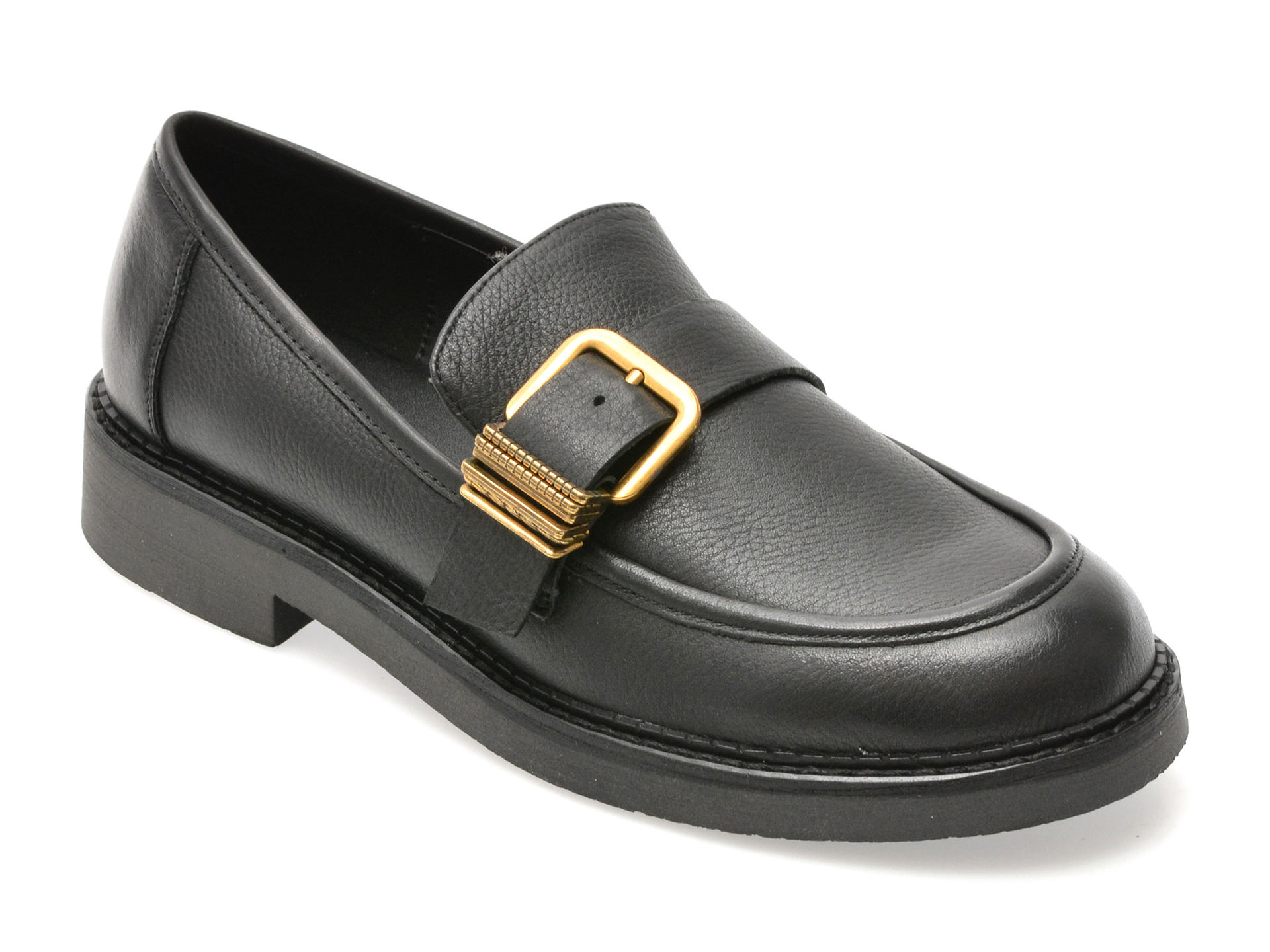 ALDO Mocasini Negri din Piele Naturală