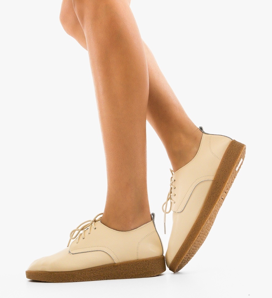 Pantofi Casual Sindre Bej | Confort & Stil - imagine 2