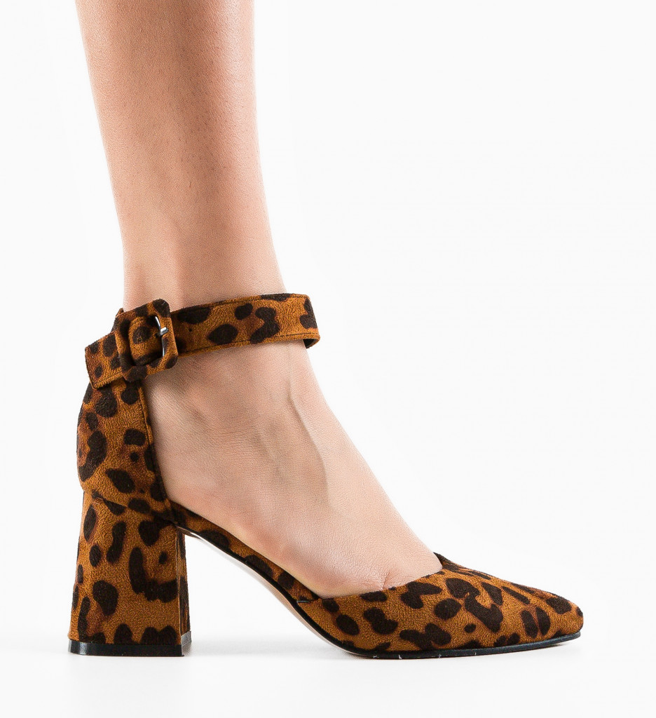 Pantofi Shard Print - Design Modern cu Toc - imagine 5