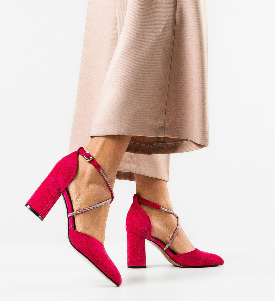 Pantofi Dama Saekya Fuchsia - Eleganță și Stil - imagine 2