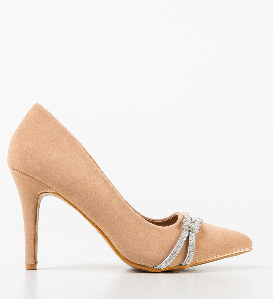 Pantofi Dama Ajan Bej | Eleganță și Stil - imagine 4