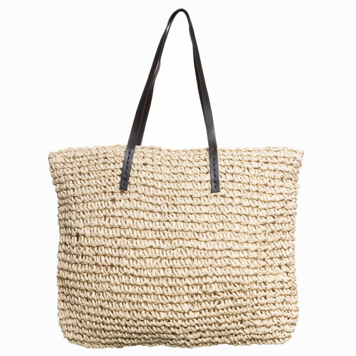 Geanta Shopika Impletită Bej | Eleganță și Practicitate - imagine 1