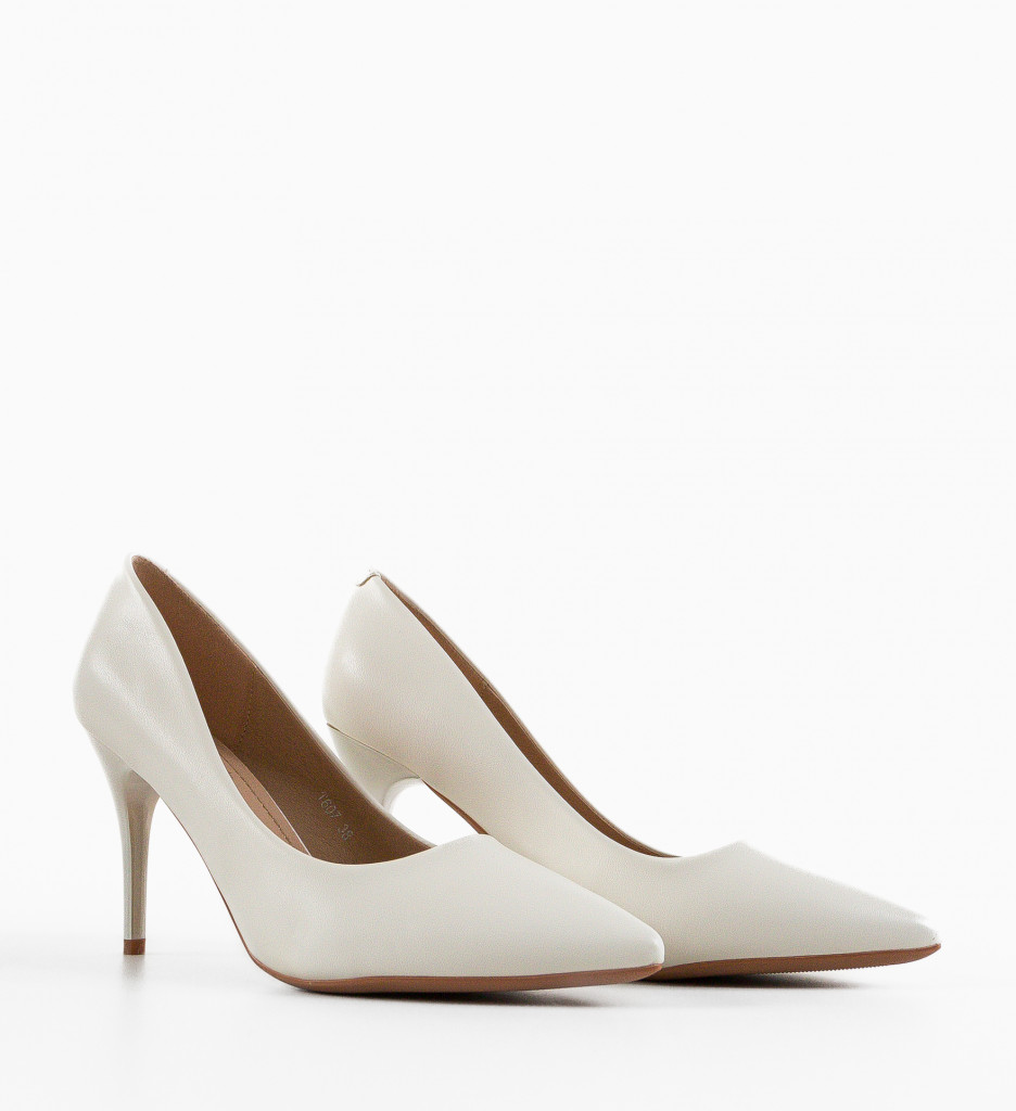 Pantofi Danube Albi - Eleganță și Stil - imagine 7