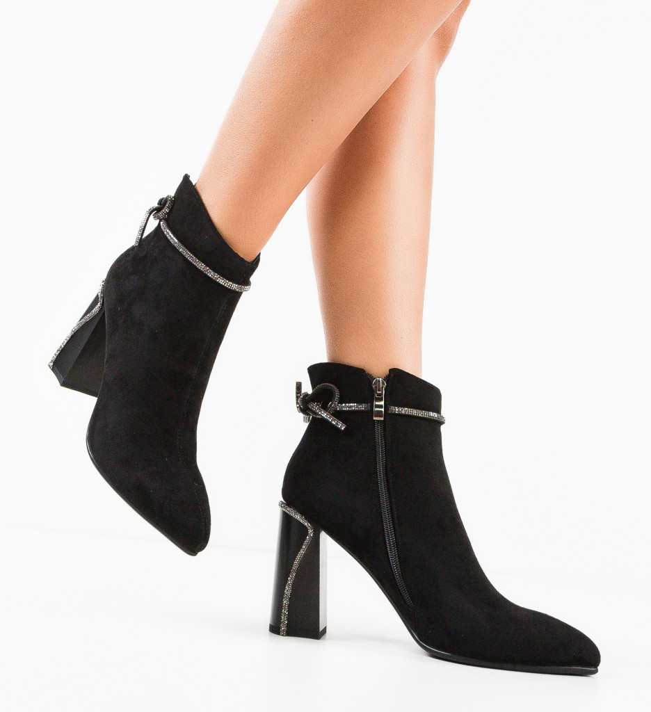 Botine Dama Ephraim Negre - Eleganță și Stil - imagine 5