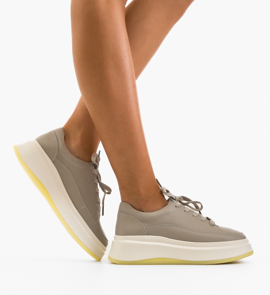 Sneakers Dama Ronda Gri | Confort & Stil Urban - imagine 2