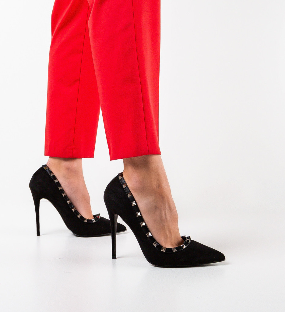 Pantofi Luvea Negri 2 - Eleganță și Stil - imagine 2