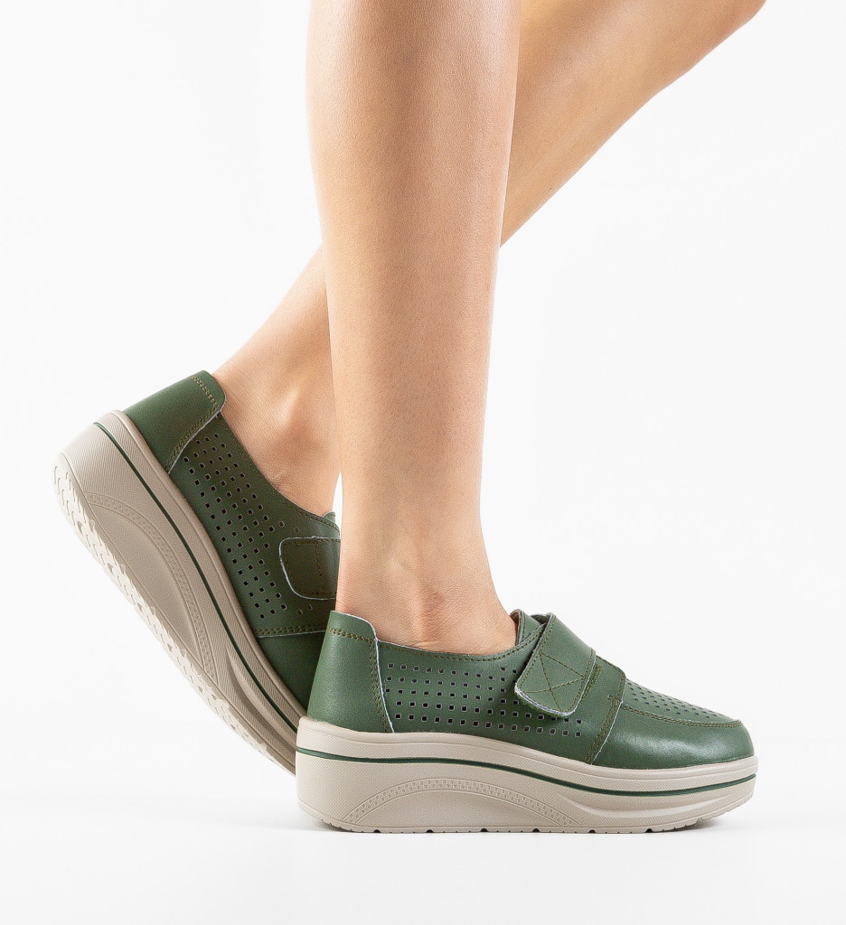 Pantofi Casual Verzi Rezolito | Confort Asigurat - imagine 3