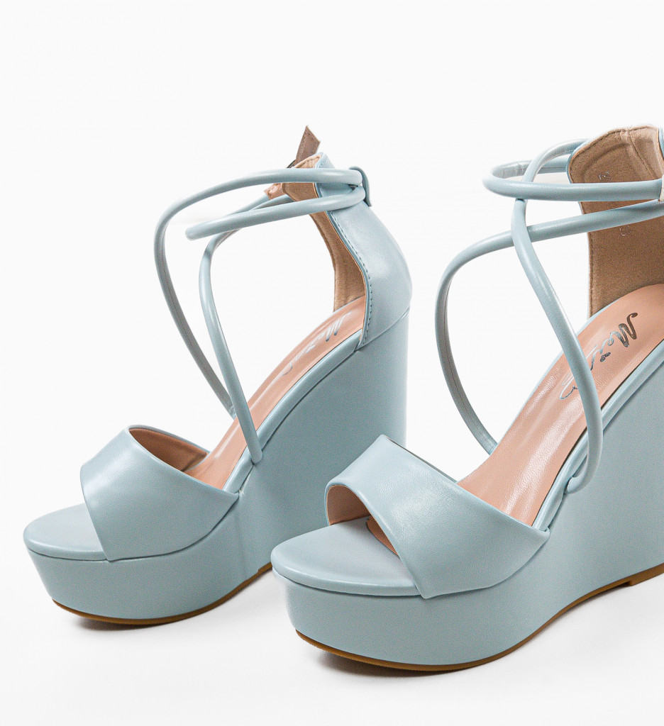 Platforme Dama Albastre Denver | Stil si Confort - imagine 6