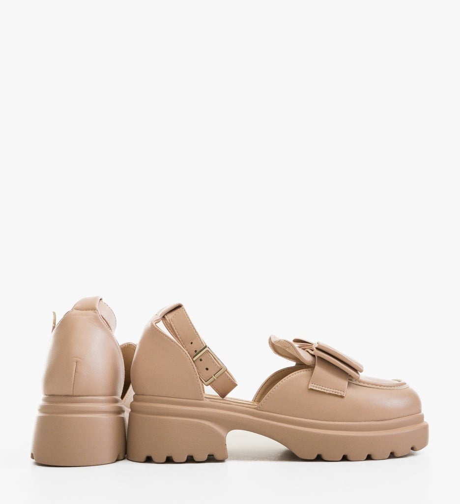 Pantofi Casual Dama Caradon Bej Confortabili - imagine 4