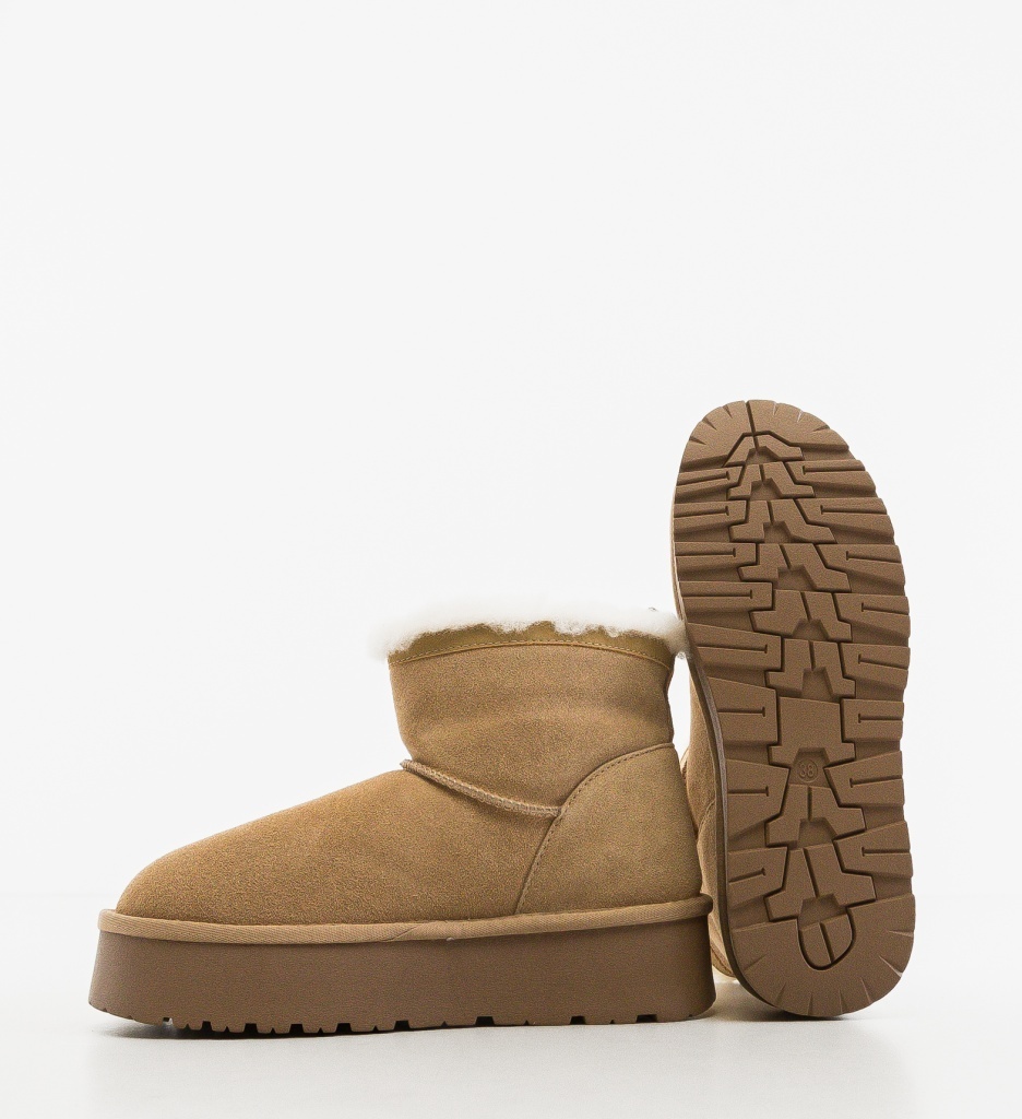 Cizme Ug Depurtat Fondy Bej | Confort Termic - imagine 3