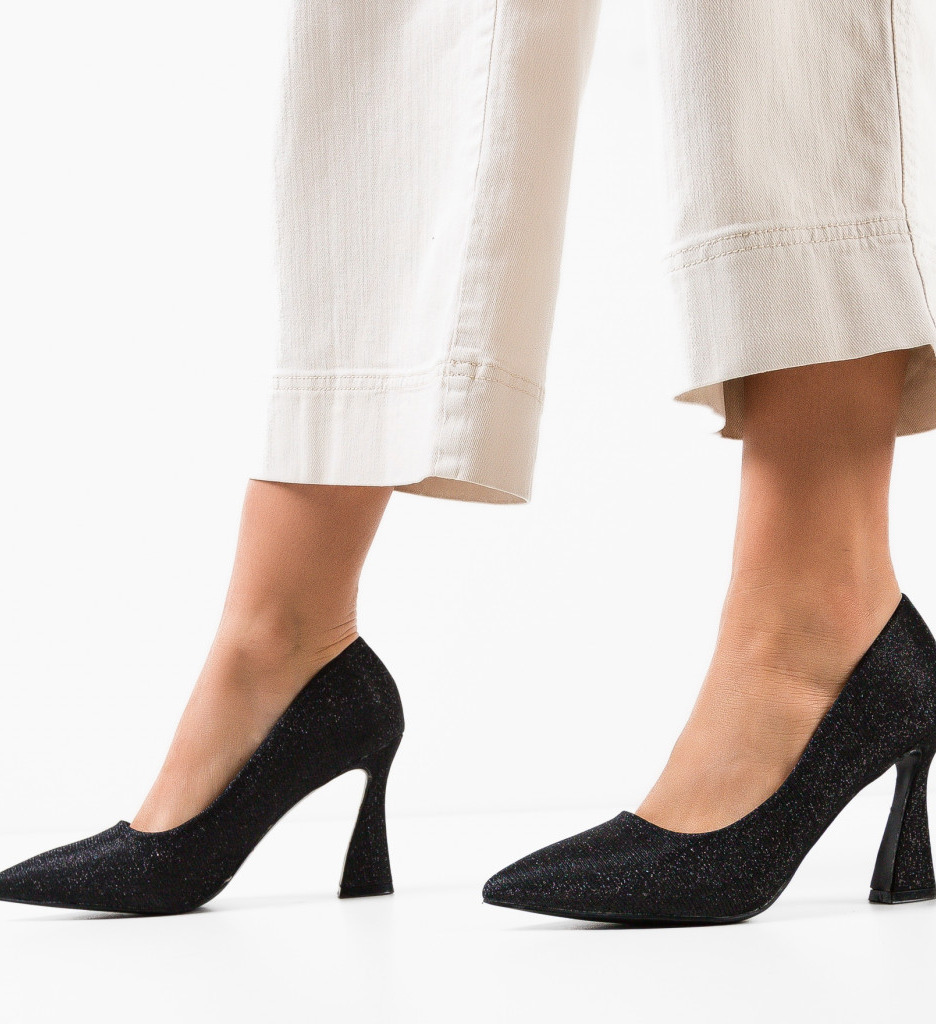 Pantofi Dama Elaine Negri | Eleganță Clasică - imagine 3