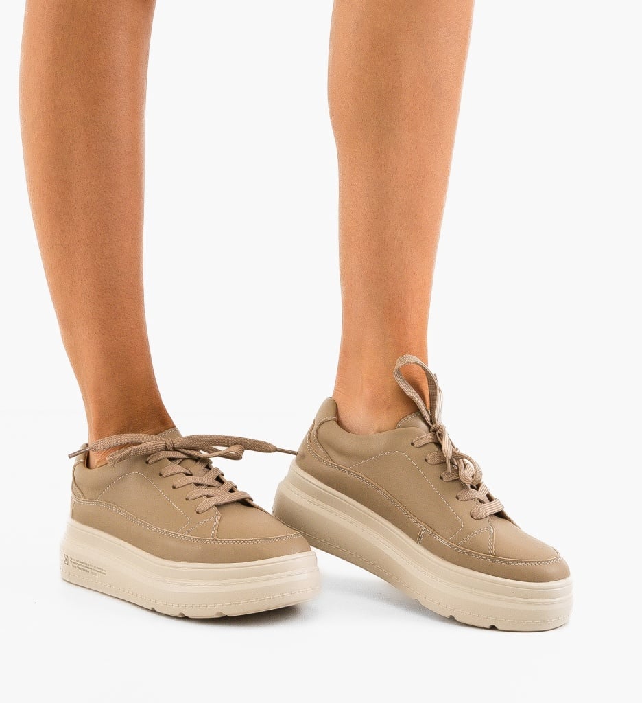 Sneakers Dama Moon Khaki - Confort și Stil Urban - imagine 7