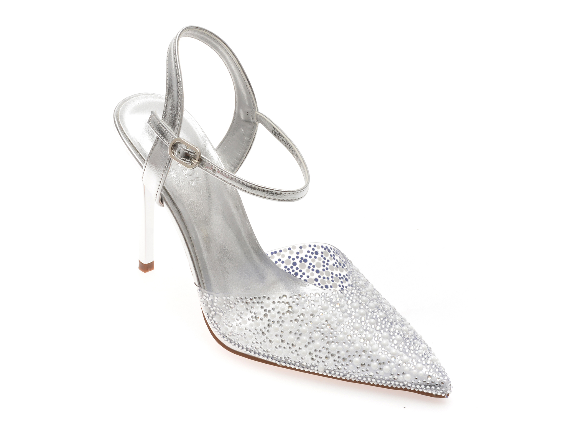 Pantofi Eleganți Gryxx Argintii din Piele Naturală
