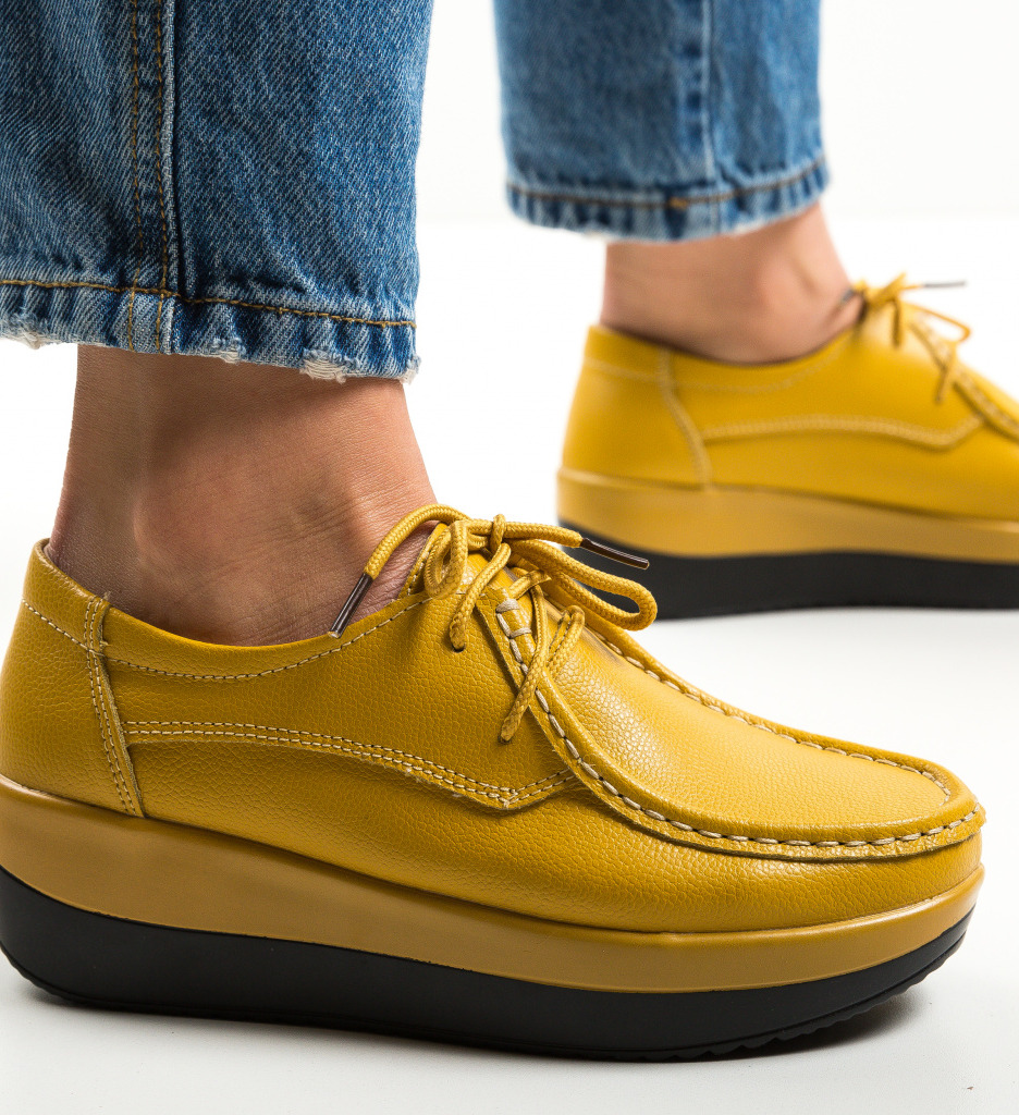Pantofi Vlasta Galbeni | Confort și Stil
