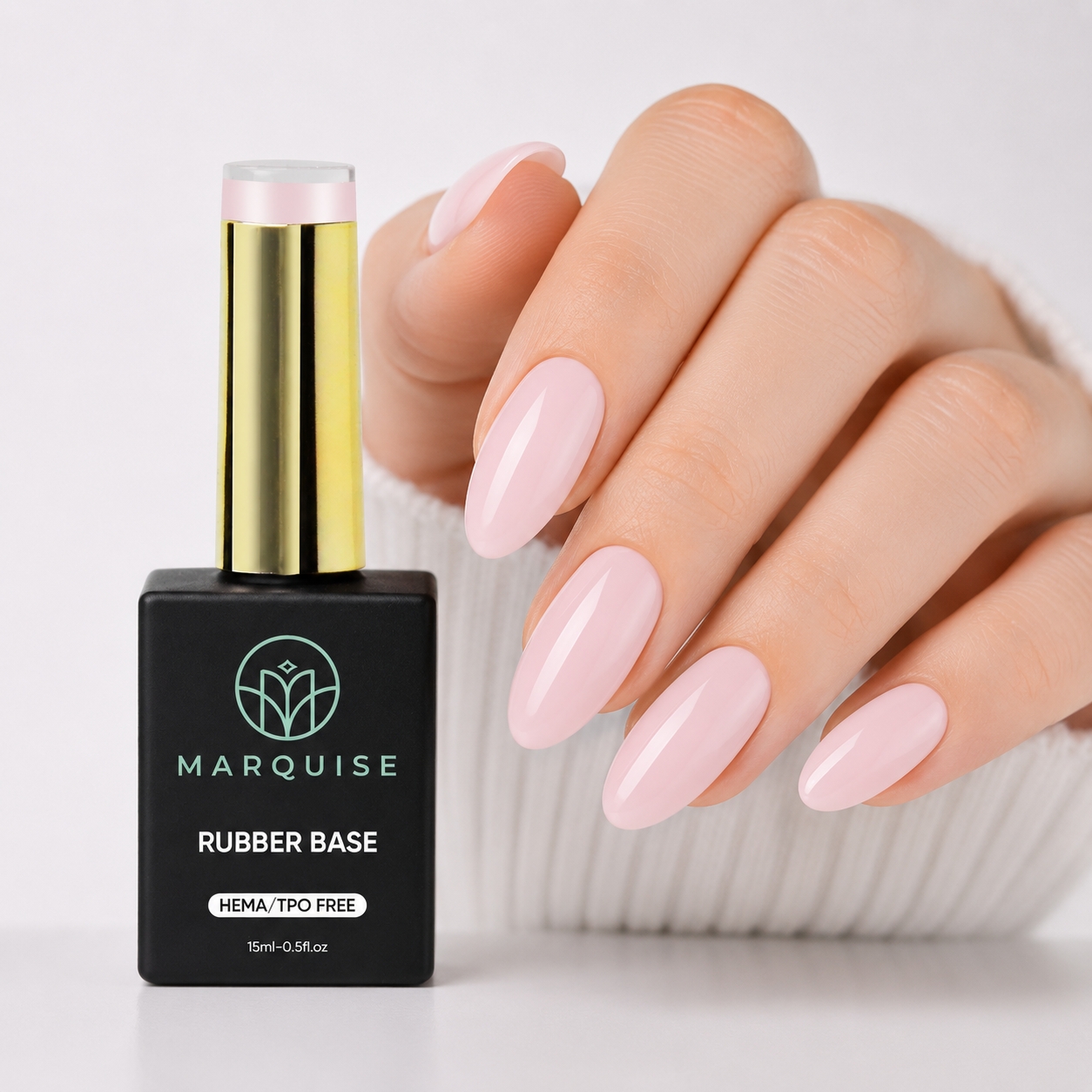 Rubber Base HEMA Free Marquise, 15 ml - imagine 2