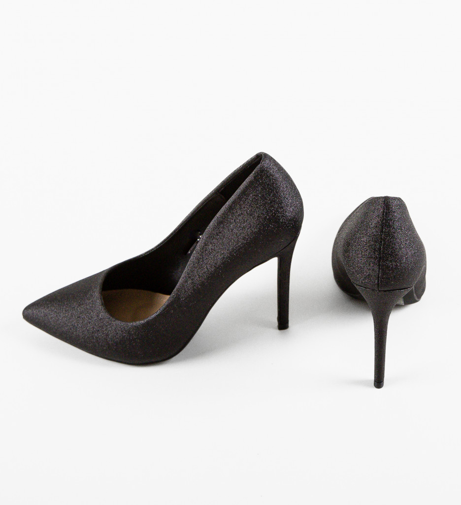 Pantofi cu Toc Silica Negri - Eleganță Asigurată - imagine 7