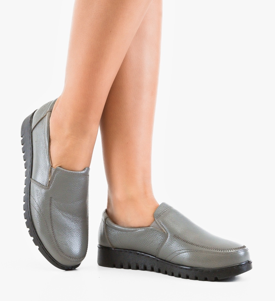 Pantofi Casual Gherghy Gri – Confort și Stil
