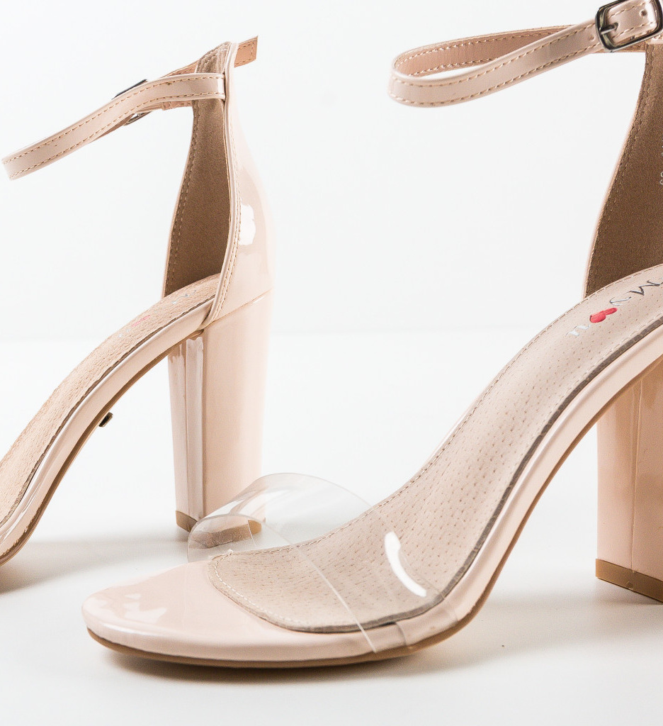 Sandale cu Toc Bej Burks | Eleganță și Confort - imagine 7