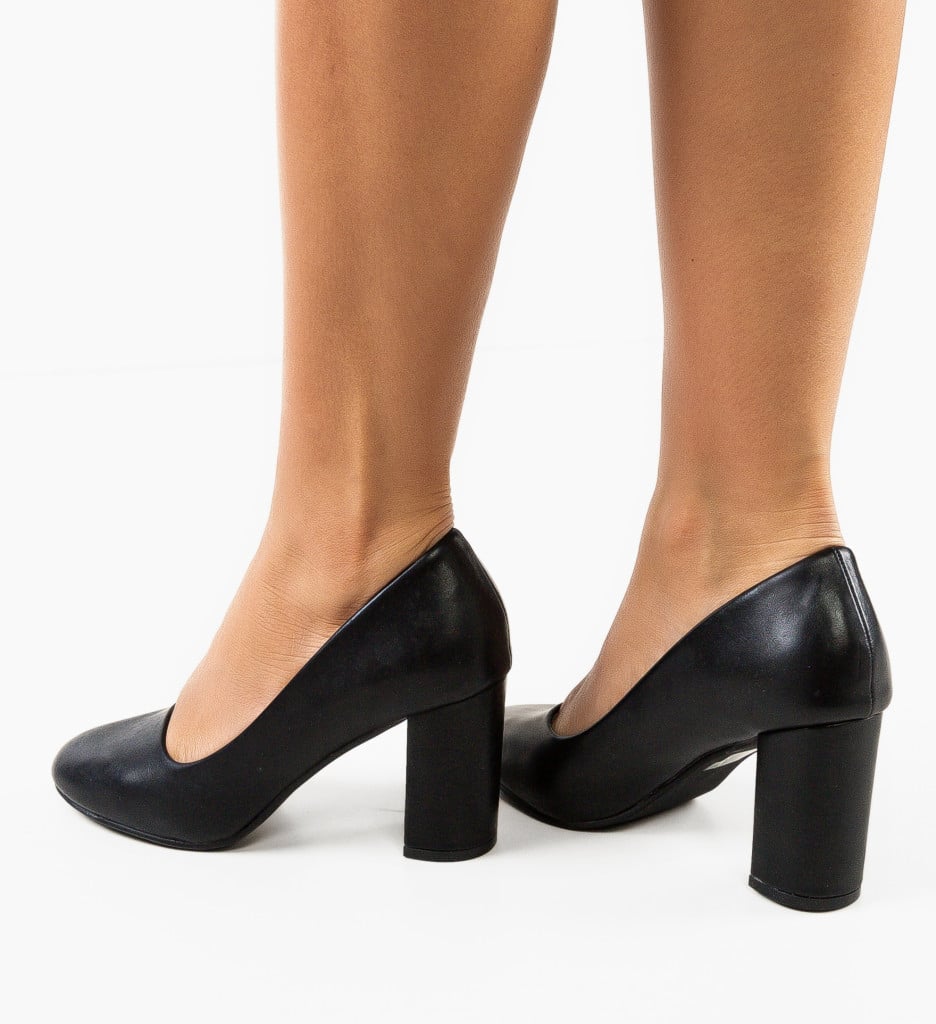 Pantofi Lorna Negri cu Toc - Eleganță Asigurată - imagine 6