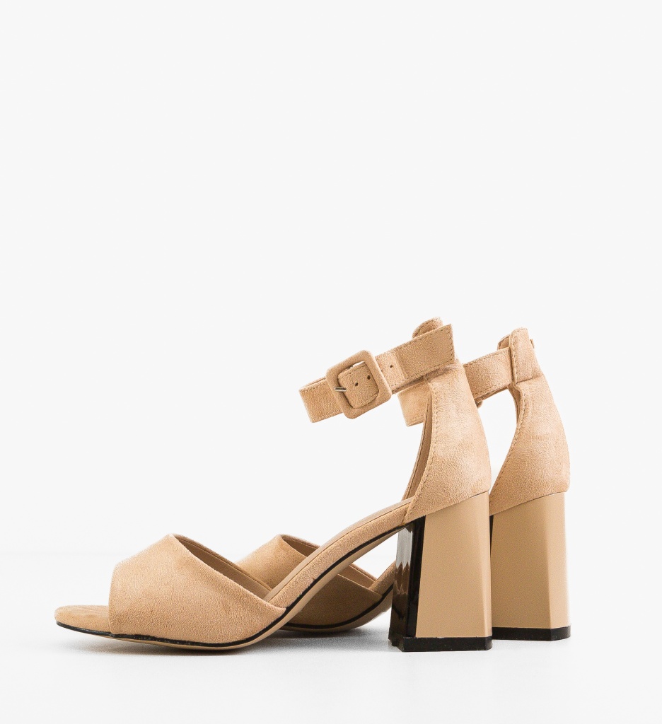 Sandale Kraspe Bej cu toc - Eleganță și confort - imagine 4
