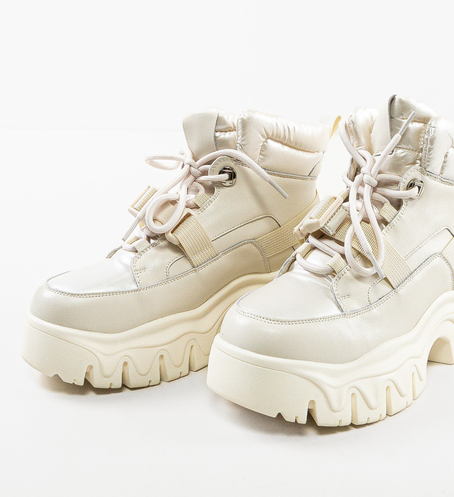 Sneakers Gelini Bej - Confort și Stil - imagine 5
